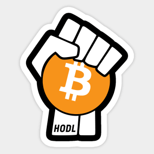 HODL Bitcoin, Just Hold it Sticker